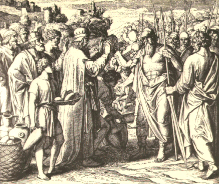 The King of Salem Blesses Abraham - by Julius Schnorr von Carolsfeld